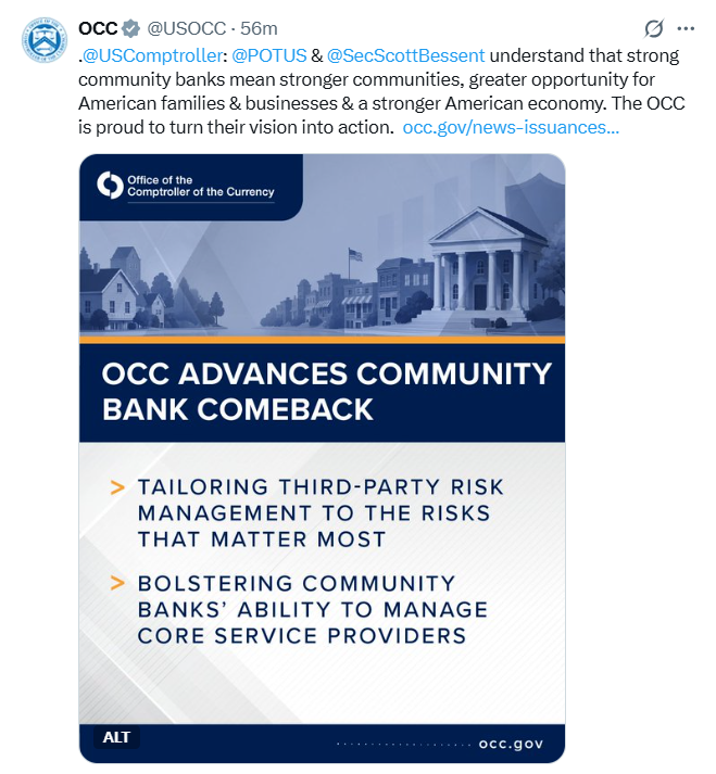 Comptroller Social Media Post