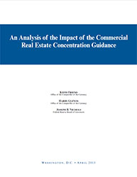 An Analysis of the Impact of the Commercial Real Estate Concentration Guidance Cover Image