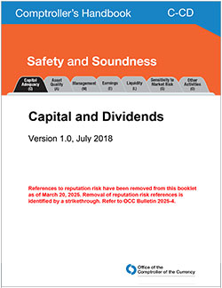 Comptroller's Handbook: Capital and Dividends Cover Image