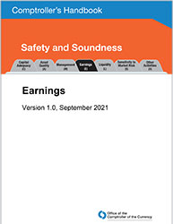 Comptroller's Handbook: Earnings Cover Image