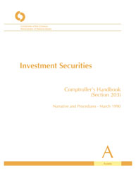 Comptroller's Handbook: Investment Securities Cover Image