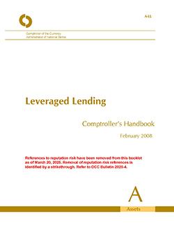 Comptroller's Handbook: Leveraged Lending Cover Image