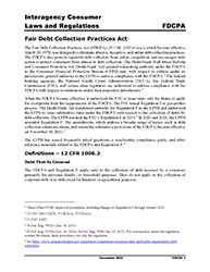 Fair Debt Collection Practices Act Examination Procedures (Interagency) Cover Image