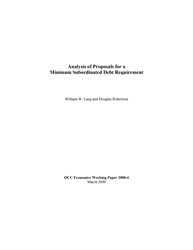 Economic Working Paper Cover Image: 2000-4
