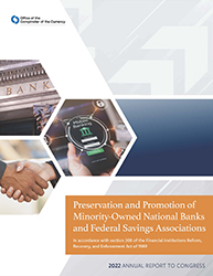 Report to Congress on Preserving and Promoting Minority Depository Institutions 2022 Cover Image