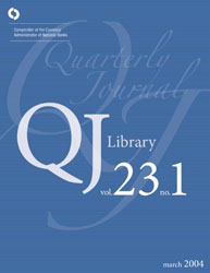 Quarterly Journal Volume 23 No. 1 Cover Image