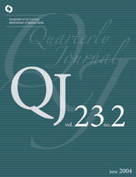 Quarterly Journal Volume 23 No. 2 Cover Image