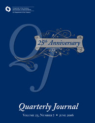 Quarterly Journal Volume 25 No. 2 Cover Image