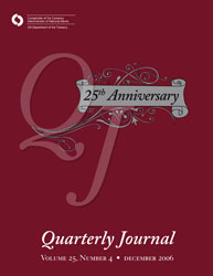 Quarterly Journal Volume 25 No. 4 Cover Image