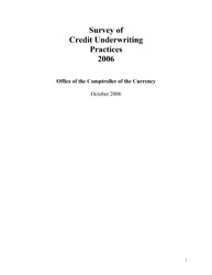 Survey of Credit Underwriting Practices 2006 Cover Image